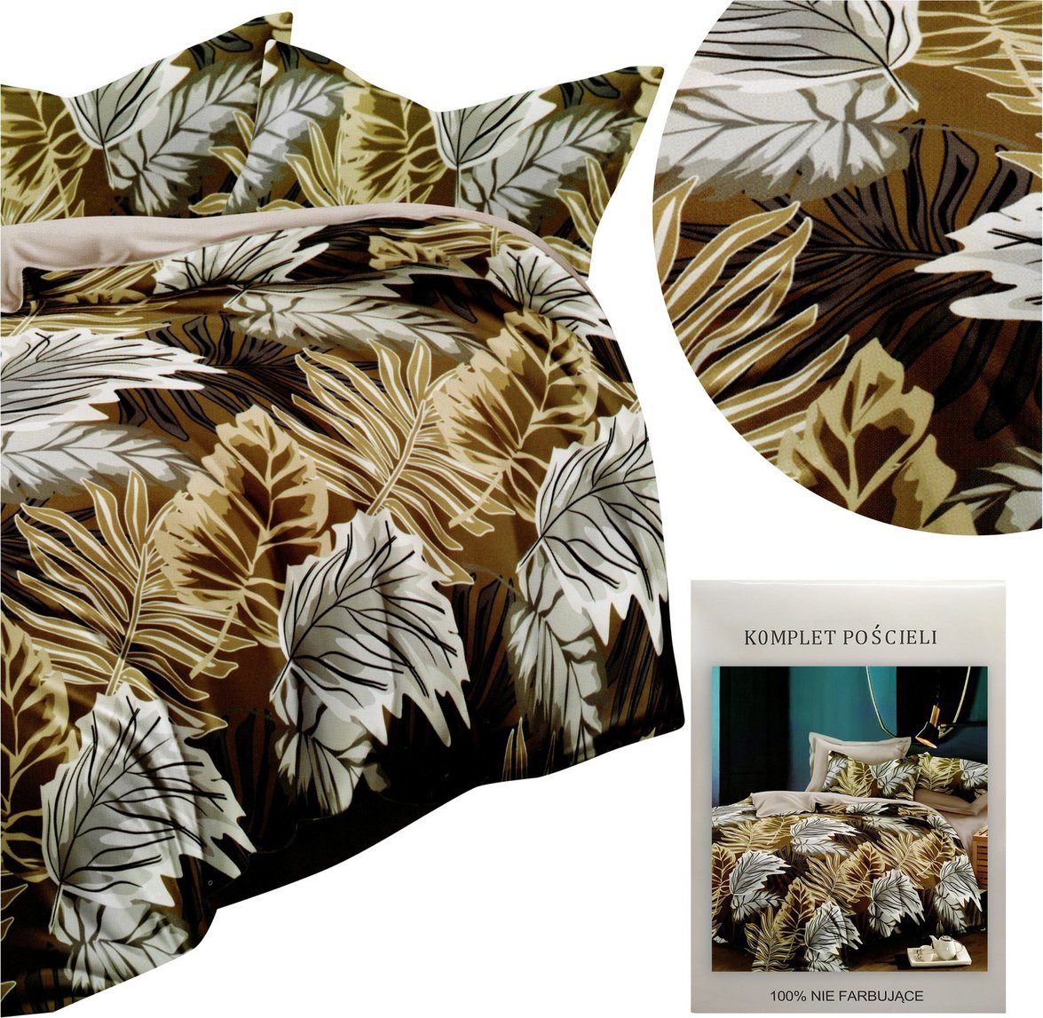 LOZKOHOLICY.PL Sp.z o.o. Sp. K. Pościel 160 x 200 3cz Mikrowłókno HXDD-1438