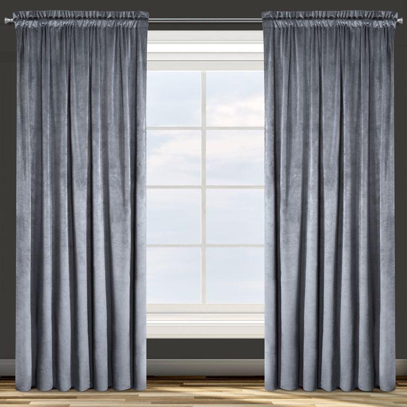 Eurofirany ZASŁONA GOTOWA VIOLA NA TAŚMIE 140X270 CM GRAFITOWY