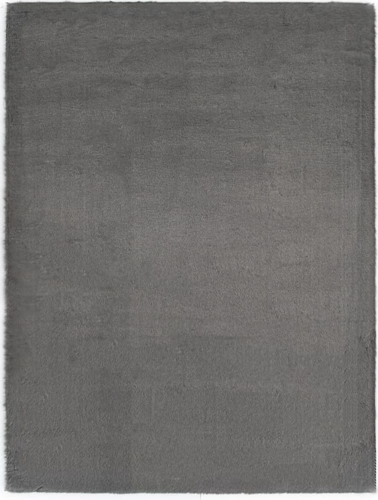 vidaXL Dywanik, 160 x 230 cm, sztuczne futro królika, ciemnoszary