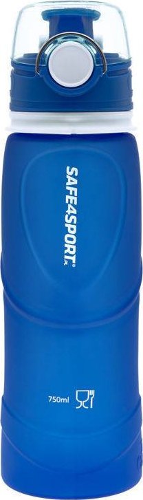Safe4sport Bidon silikonowy składany 750 ml duży niebieski