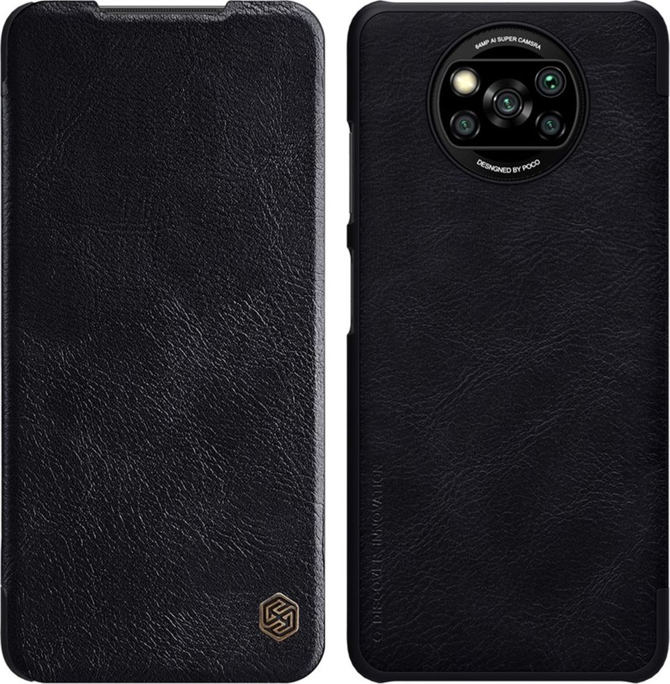 Nillkin Etui Nillkin QIN do Xiaomi Poco X3 NFC (Czarne) uniwersalny