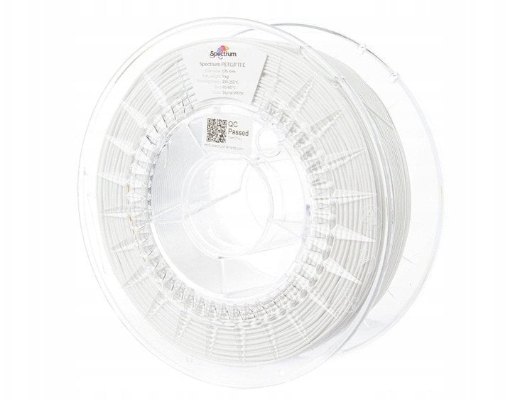 Spectrum 3D filament, PET-G/PTFE, 1,75mm, 1000g, 80743, signal white