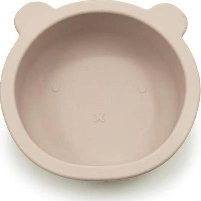 Virgel Zestaw silikonowych miseczek miś beż