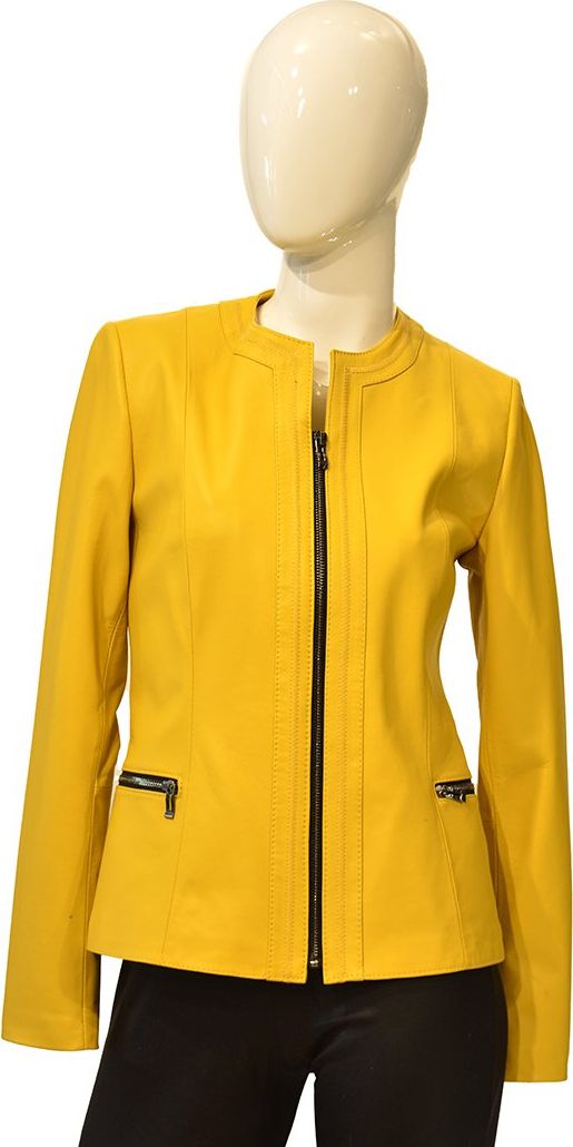 Bukowski Kurtka skórzana Bukowski -Aneta z plisą L