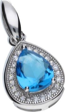 Lovrin Srebrna zawieszka 925 łezka z cyrkoniami 1,60g