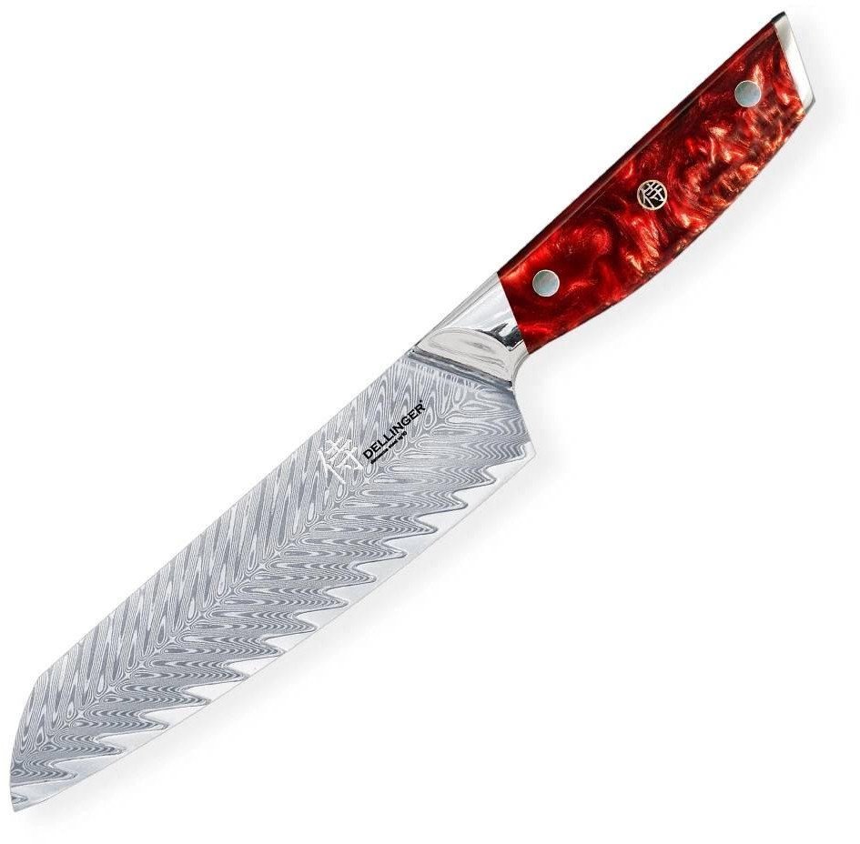 Nóż Dellinger RESIN FUTURE Santoku 170 mm K-H191 Red