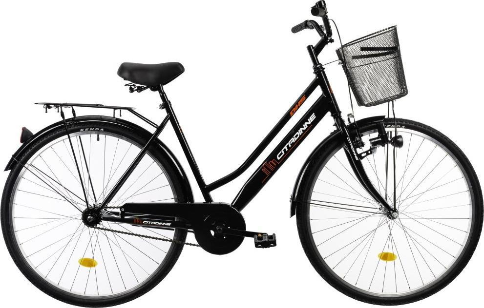 DHS Damski rower miejski DHS Citadinne 2812 28" - model 2022 - Kolor Czarny