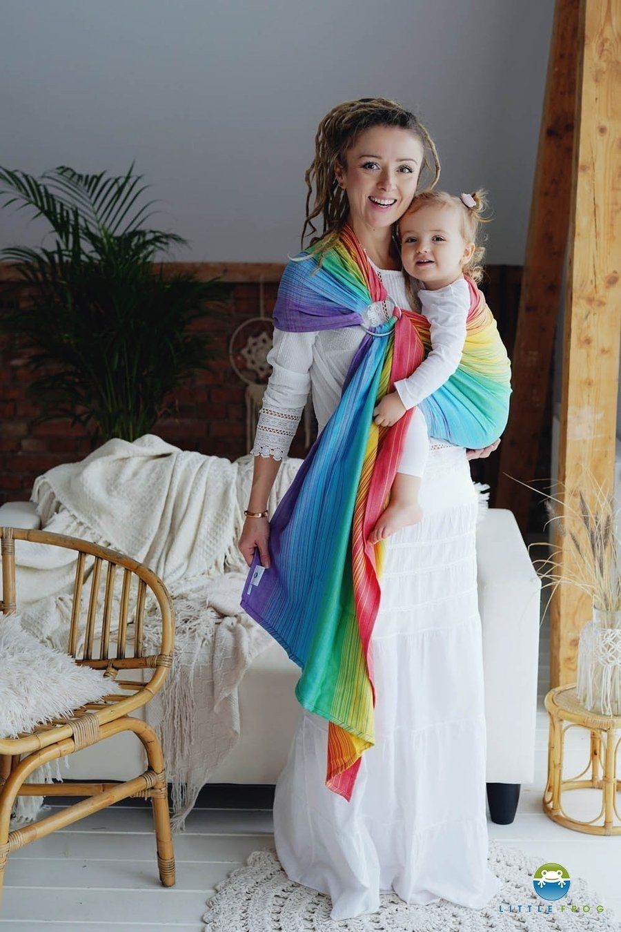 Little Frog Chusta kółkowa Little Frog - Daisy Agat M (2,1 m)