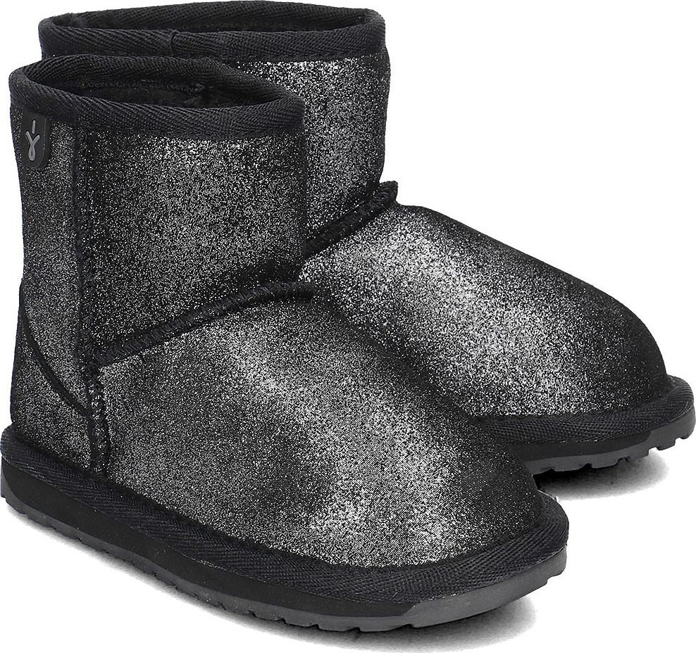 EMU Australia Emu Australia Wallaby Mini Metallic - Kozaki Dziecięce - K11856 BLACK 31