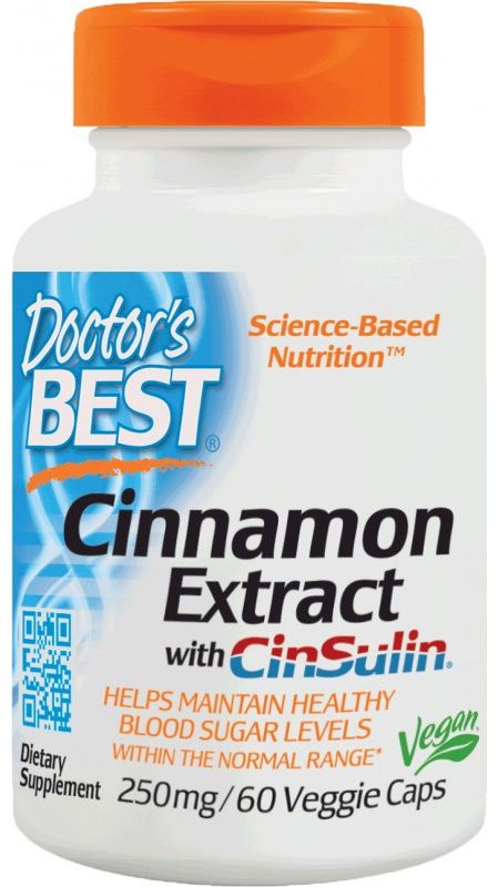 DOCTORS BEST Cinnamon Extract 250mg 120 kapsułek