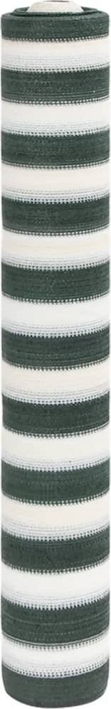 vidaXL Siatka cieniująca, zielono-biała, 2x50 m, HDPE, 75 g/m