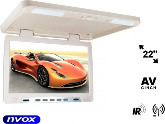 Nvox Monitor podwieszany podsufitowy lcd 22cali cale led ir fm vga