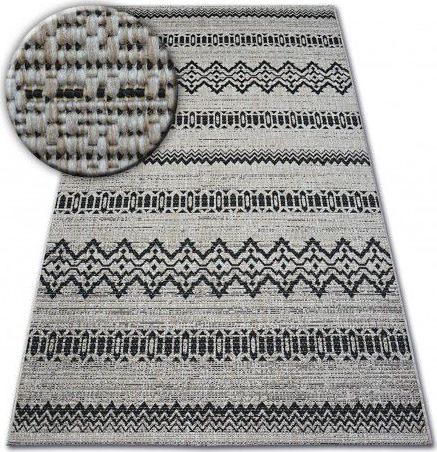 Dywany Łuszczów Dywan AKRYL MIRADA 5418 Róż / Pudra Frędzle, 140x200 cm