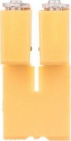 Weidmuller Mostek poprzeczny 2-torowy, raster 5,1mm żółty WQV 2.5/2 1053660000 /50szt./