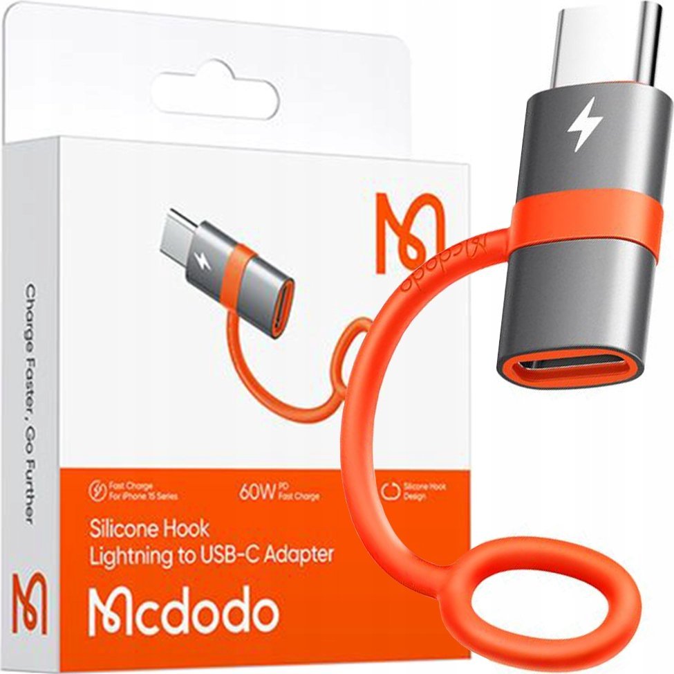 Mcdodo MCDODO ADAPTER PRZEJŚCIÓWKA USB-C USB TYP C DO LIGHTNING IPHONE 15 PRO MAX