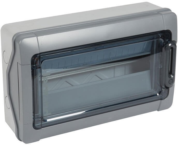 Rozdzielnica hermetyczna 1x18 natynkowa Plexo3 PV dla instalacji fotowoltaicznych 1000V DC IP65-IK09 klasa II 414035