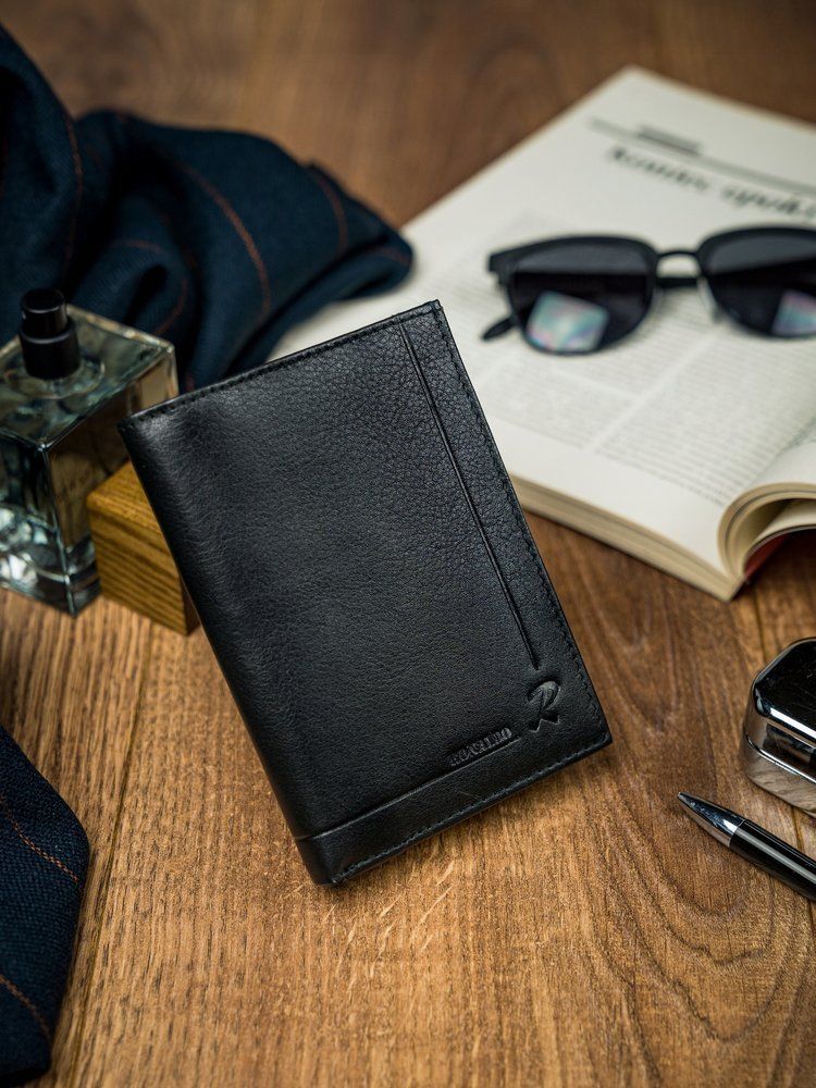 Ronaldo Ekskluzywny Męski Portfel Ronaldo Skóra Naturalna