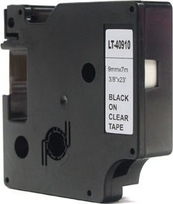 Dymo Taśma Dymo D1 Czarny na Przezroczystym 9mm x 7m LM100, LM100Plus, LM100Series, LM120P, LM280, LM300, LM350, LM350D, LM350Series