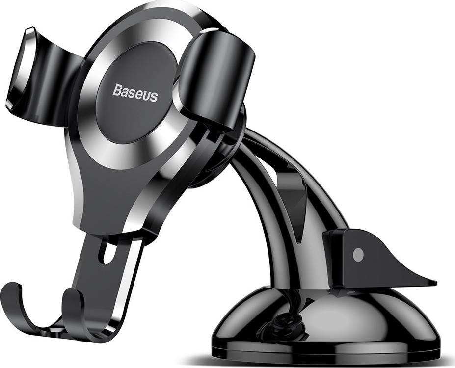 Baseus Baseus Osculum grawitacyjny uchwyt samochodowy na szybę deskę rozdzielczą srebrny (SUYL-XP0S)