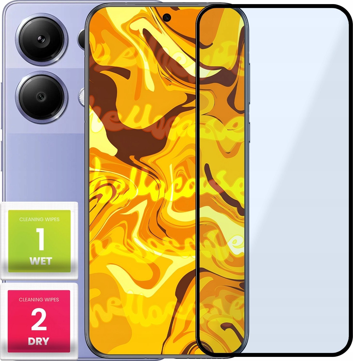 Hello Case SZKŁO HARTOWANE DO XIAOMI REDMI NOTE 13 PRO 4G PEŁNE NA CAŁY EKRAN SZKIEŁKO