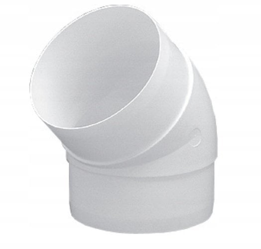 Kolano kanału okrągłego 45 stopni fi 125 KO125-45