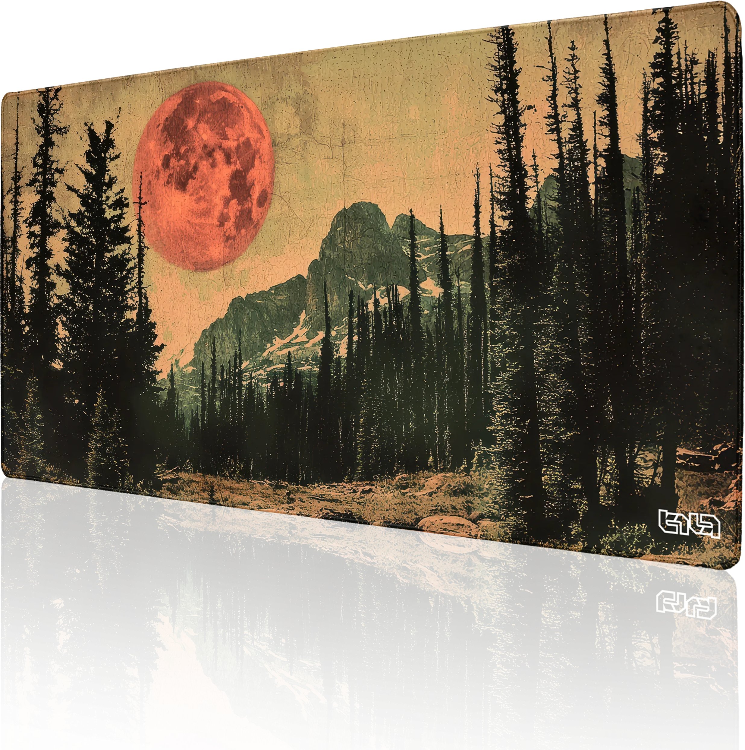 DUŻA PODKŁADKA POD MYSZKĘ Karmazynowy Księżyc 100x50 TILT Antypoślizgowa