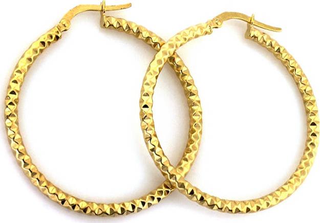 Lovrin Złote kolczyki 585 duże kółka klasyczne 2,72 g