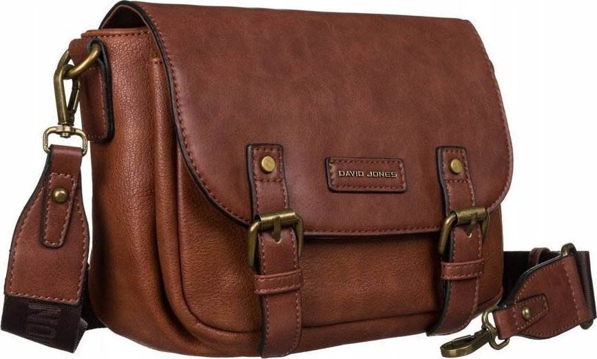 David Jones Miejska listonoszka damska ze skóry ekologicznej David Jones