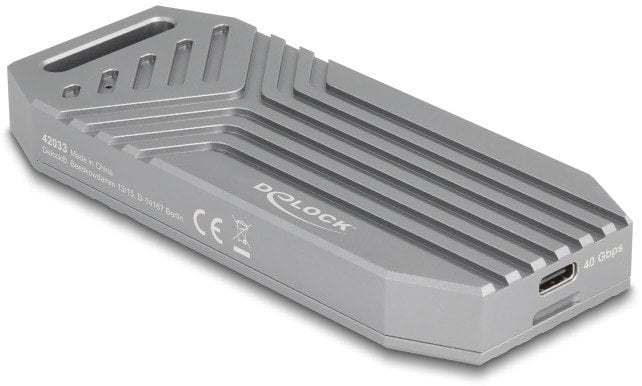 DELOCK M.2 NVMe SSD Gehäuse USB 40 Gbps - werkzeugfrei