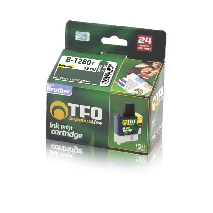 Tusz TelForceOne Tusz B-1280Y (LC1280Y (Yellow)
