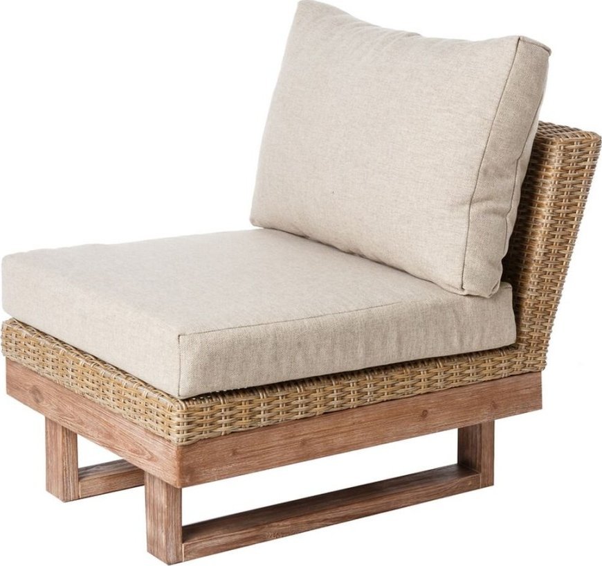 Bigbuy Home Kanapa ogrodowa Patsy Modułowy Drewno Rattan 66 x 89 x 64,5 cm