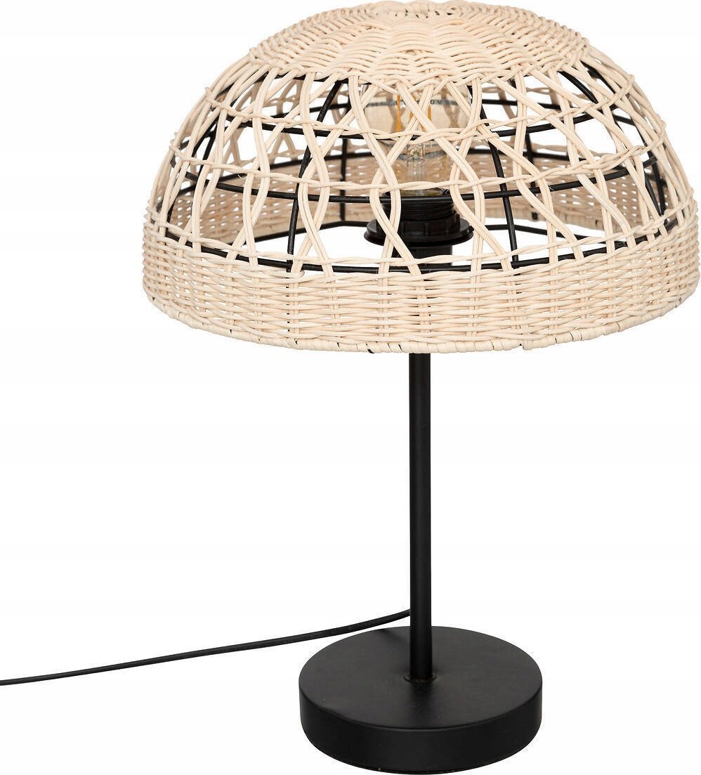 Lampa stołowa Atmosphera Lampa stołowa RORY, pleciony klosz, wys. 41, 5 cm