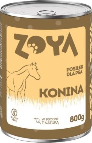 ZOYA Konina - puszka - Karma mokra dla psów - 800g