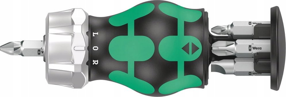 Wera Wera Kraftform compact stubby magazine RA 3, socket wrench (black/green, 7 pieces, with ratchet function) 05008885001