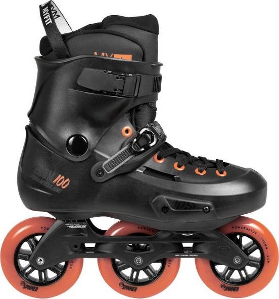 Rolki Powerslide Zoom 100 agresywne regulowane czarne r. 45-47