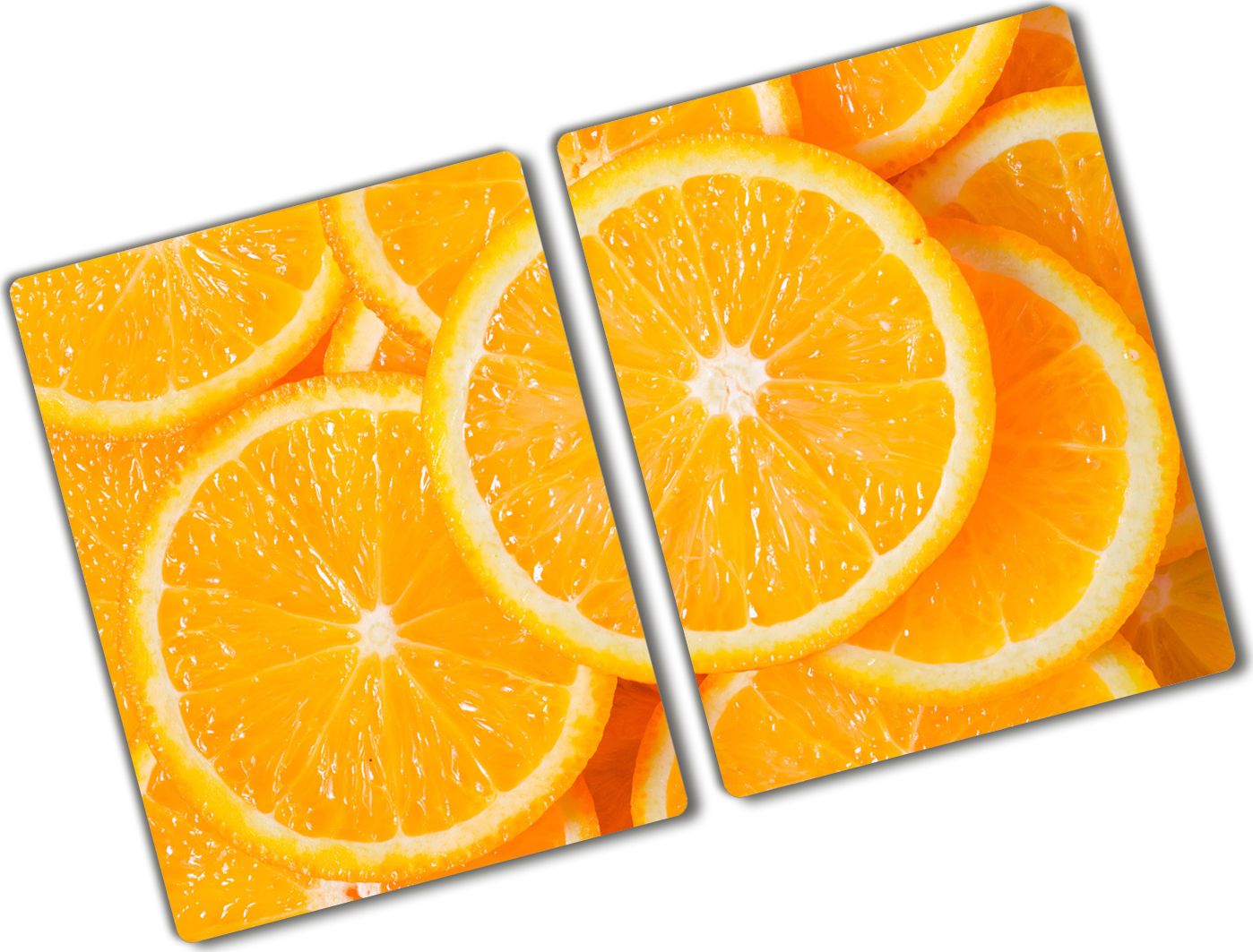Deska do krojenia Tulup szklana Plastry pomarańczy 3 52x2szt.