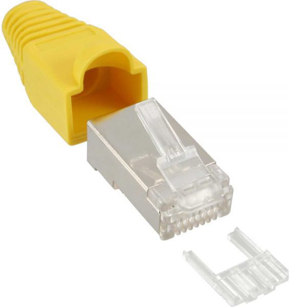 InLine Wtyczka RJ45 8P8C, żółty 10 szt (74510Y)