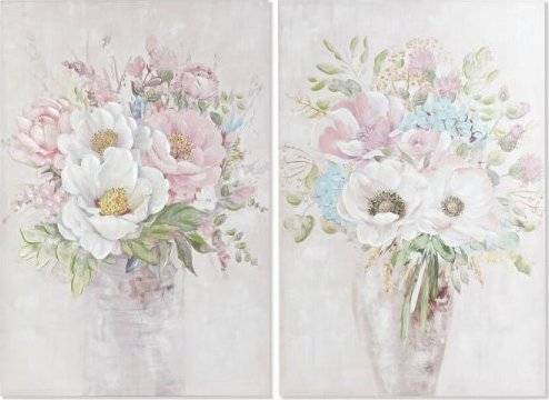 DKD Home Decor Obraz DKD Home Decor Wazon (80 x 3 x 120 cm) (2 Sztuk)