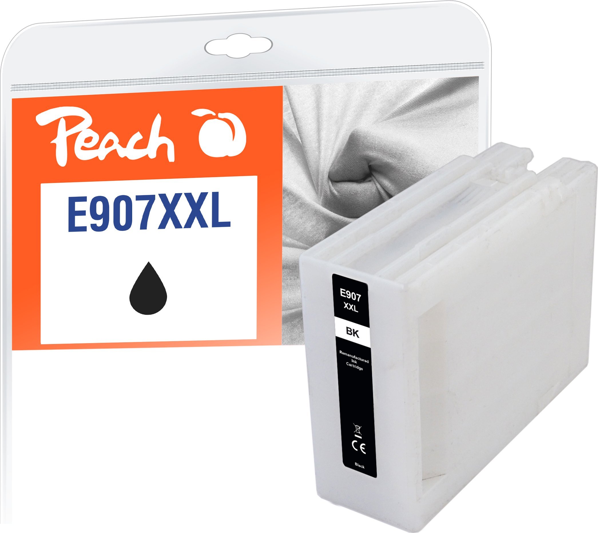 Peach PI200-812 nabój z tuszem 1 szt. Zamiennik Ekstra (Super) Wysoka wydajność Czarny