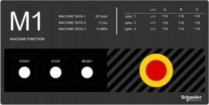 Schneider Electric Harmony XB5 Tabliczka z legendą 400 X 200 Szablon 1 ZBYLEG402001