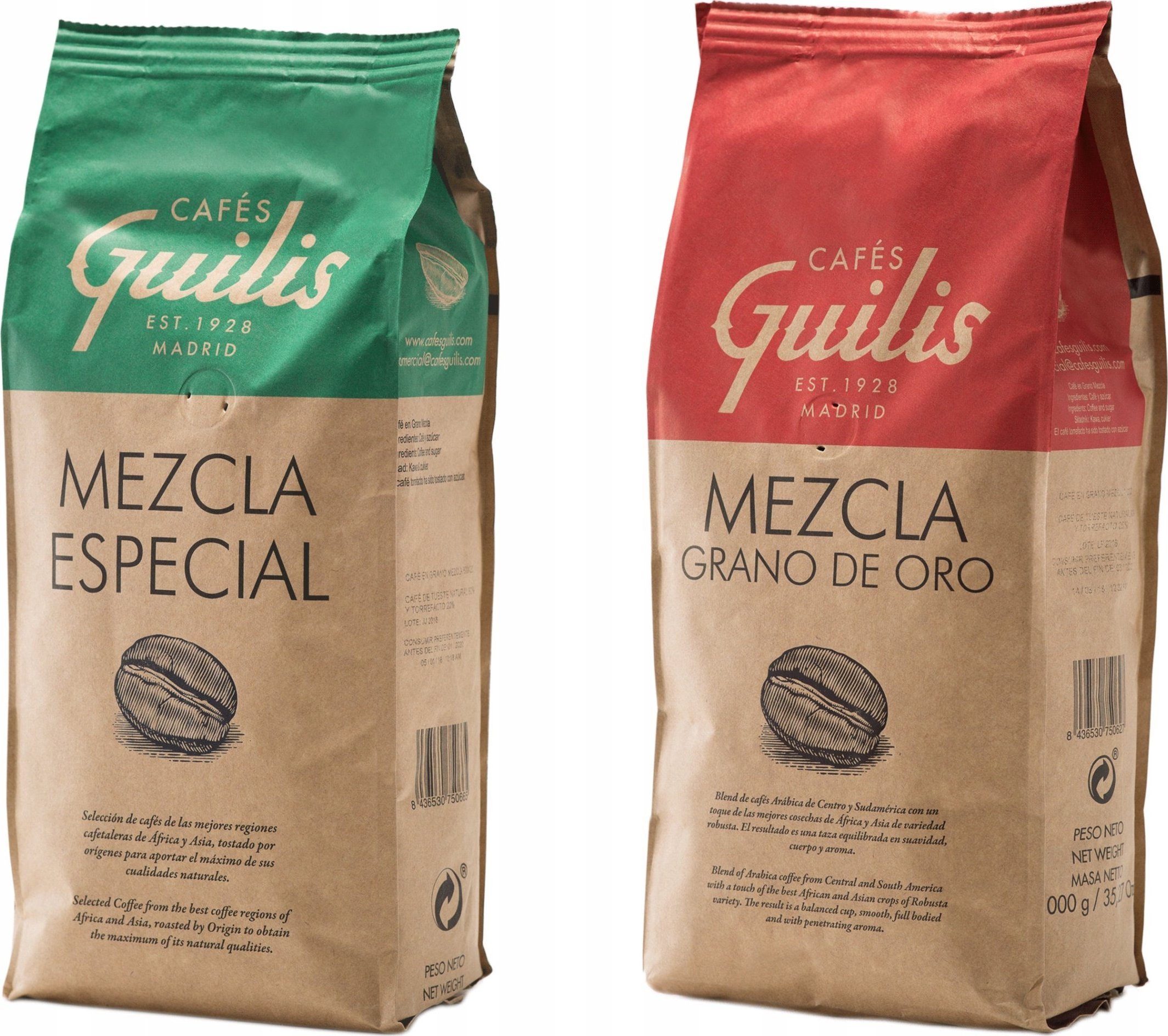 Kawa ziarnista Cafes Guilis Mezcla Especial / Mezcla Grano de Oro 2 kg