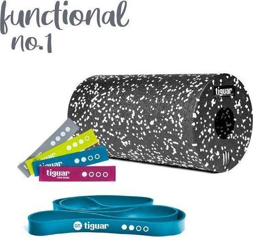 Tiguar Zestaw do ćwiczeń roller + mini bands + guma Functional 1 tiguar