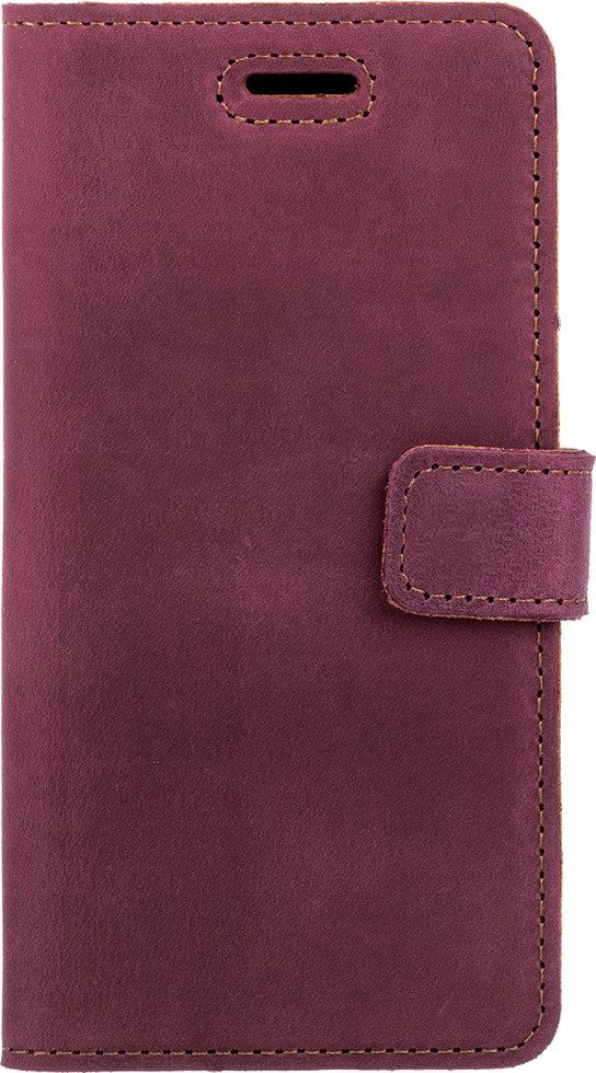 Surazo Etui na telefon Surazo ze skóry naturalnej Wallet case - Nubuk Burgund
