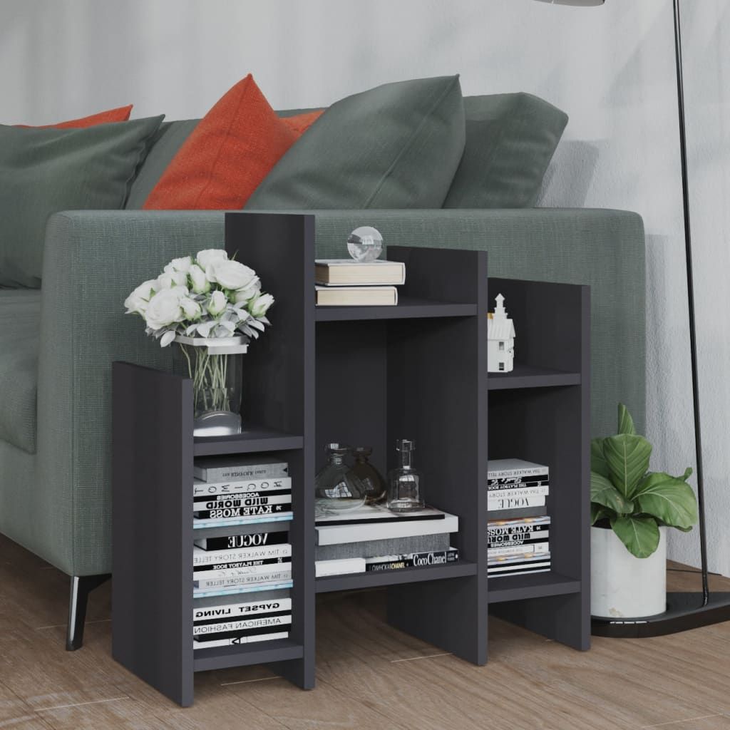 vidaXL Szafka boczna, szara, 60x26x60 cm, płyta wiórowa