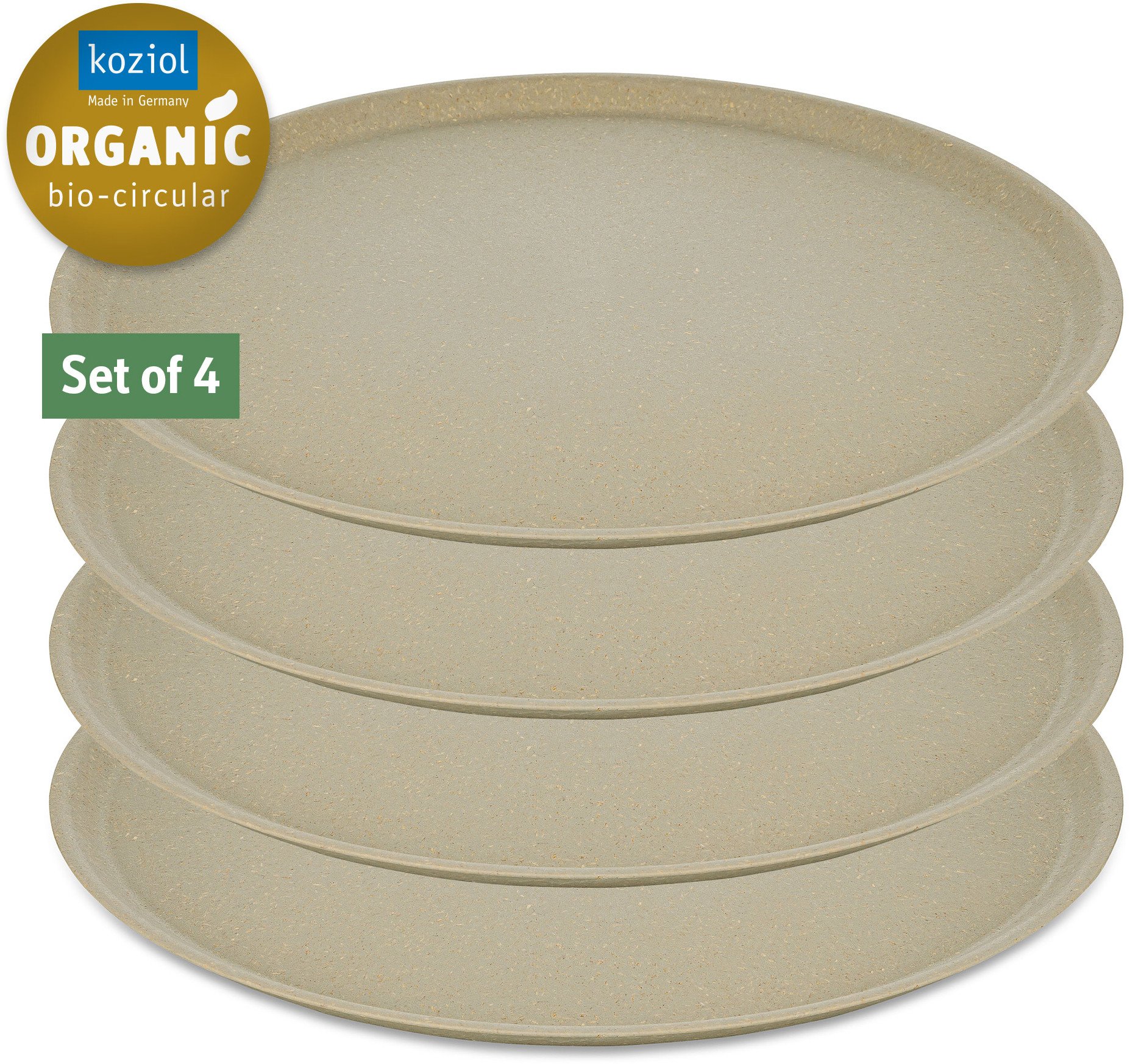 Talerze obiadowe CONNECT, Ø 25 cm, 4 sztuki, KOZIOL
