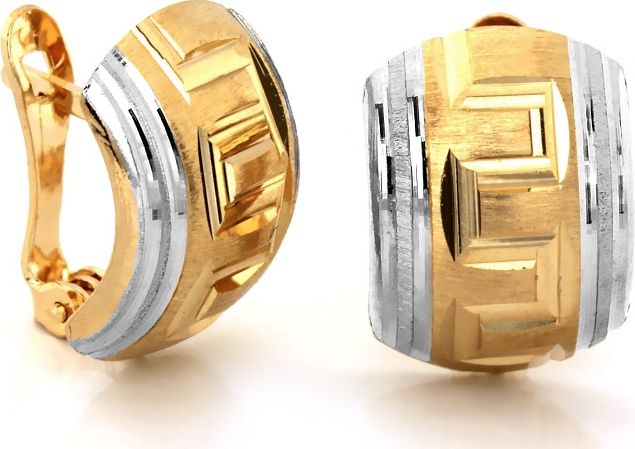 Lovrin Złote kolczyki 585 grecki wzór 2,15g