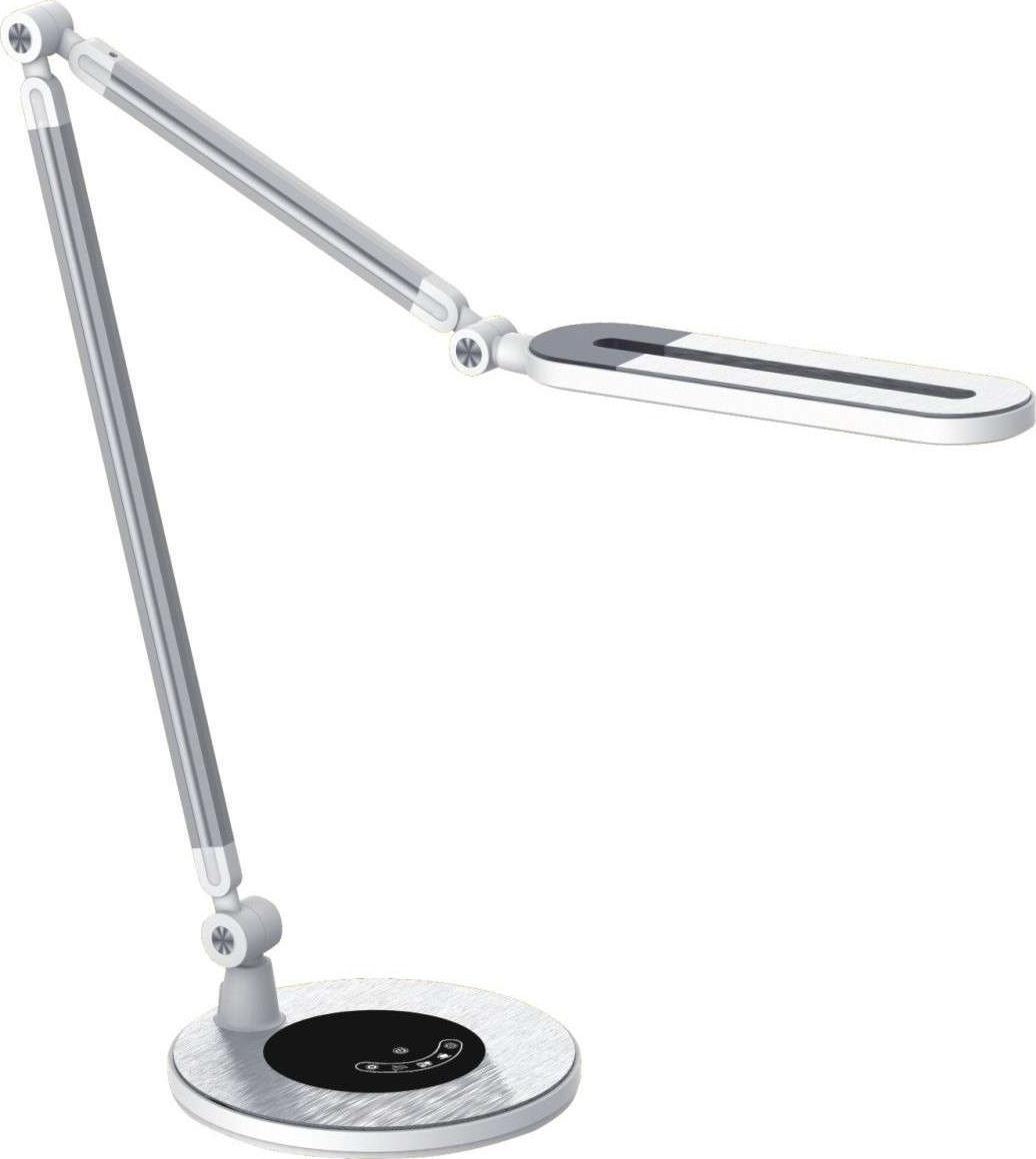 Lampka biurkowa Kaja srebrna (5901425512244)