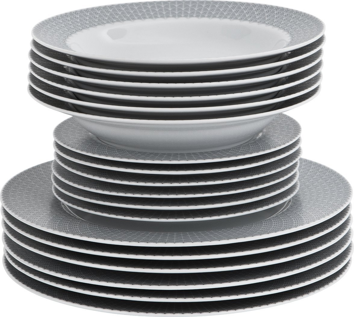 Ćmielów Komplet talerzy 6/18 Flamenco