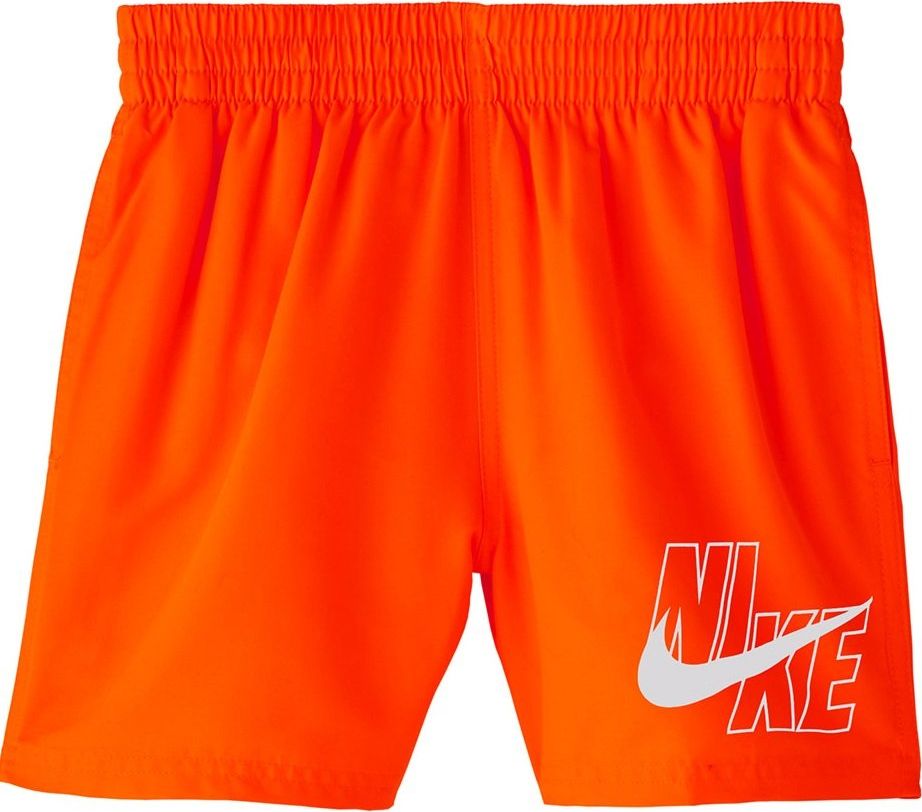 Nike Spodenki kąpielowe dla dzieci Nike Logo Solid Lap Junior pomarańczowe NESSA771 822 M