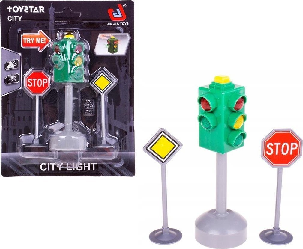 Trifox Zestaw sygnalizator na baterie ze znakami